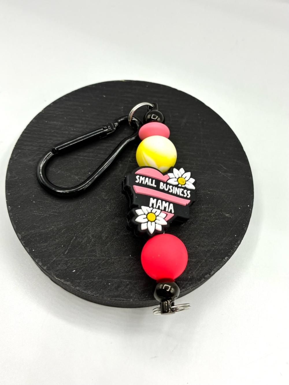 Small Business Mama Colorful Bag Charm with Clip